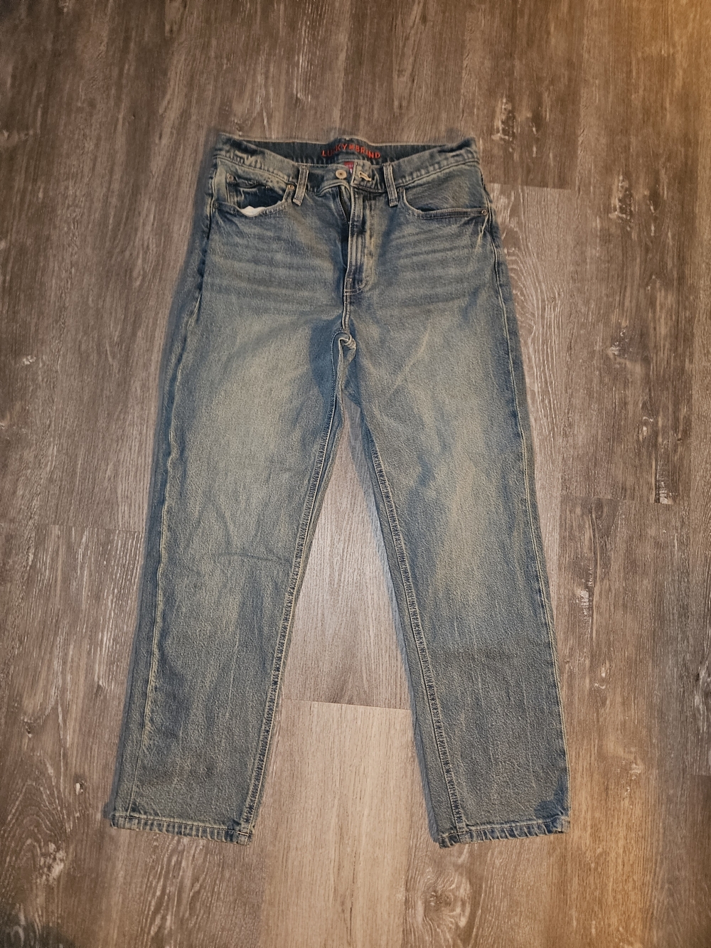 Lucky Brand Women's Mid Rise Relaxed Straight Jeans